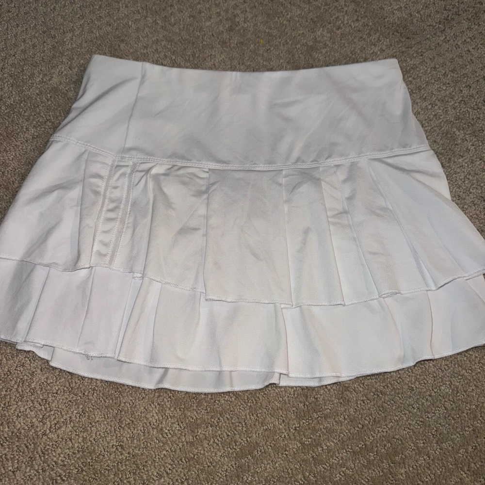 Lucky in Love White Tennis Skirt